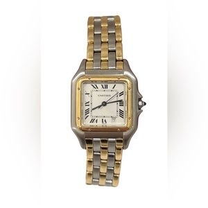 Cartier Panthère Watch Medium model, quartz movement, yellow gold, steel